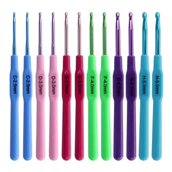 긴 알루미늄 뜨게 바늘, 멀티 사이즈 뜨개질 바늘, 직조 도구, DIY 바느질 액세서리, 신제품