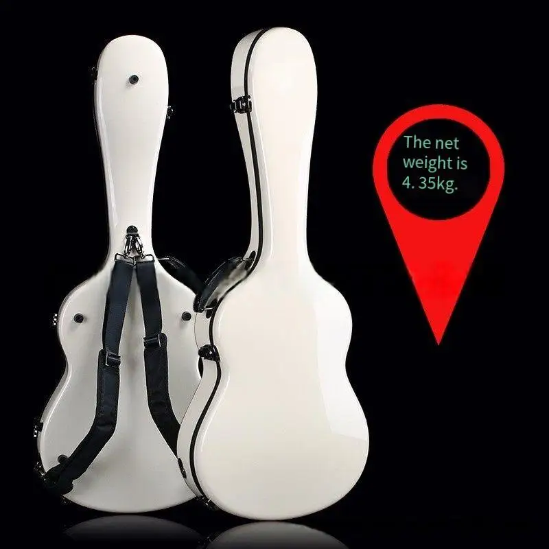 

Hooqu Portable 40 41 39-Inch Folk And Classical Guitar Cases Thickened Moisture-Proof Shoulder Design Can Be Checked
