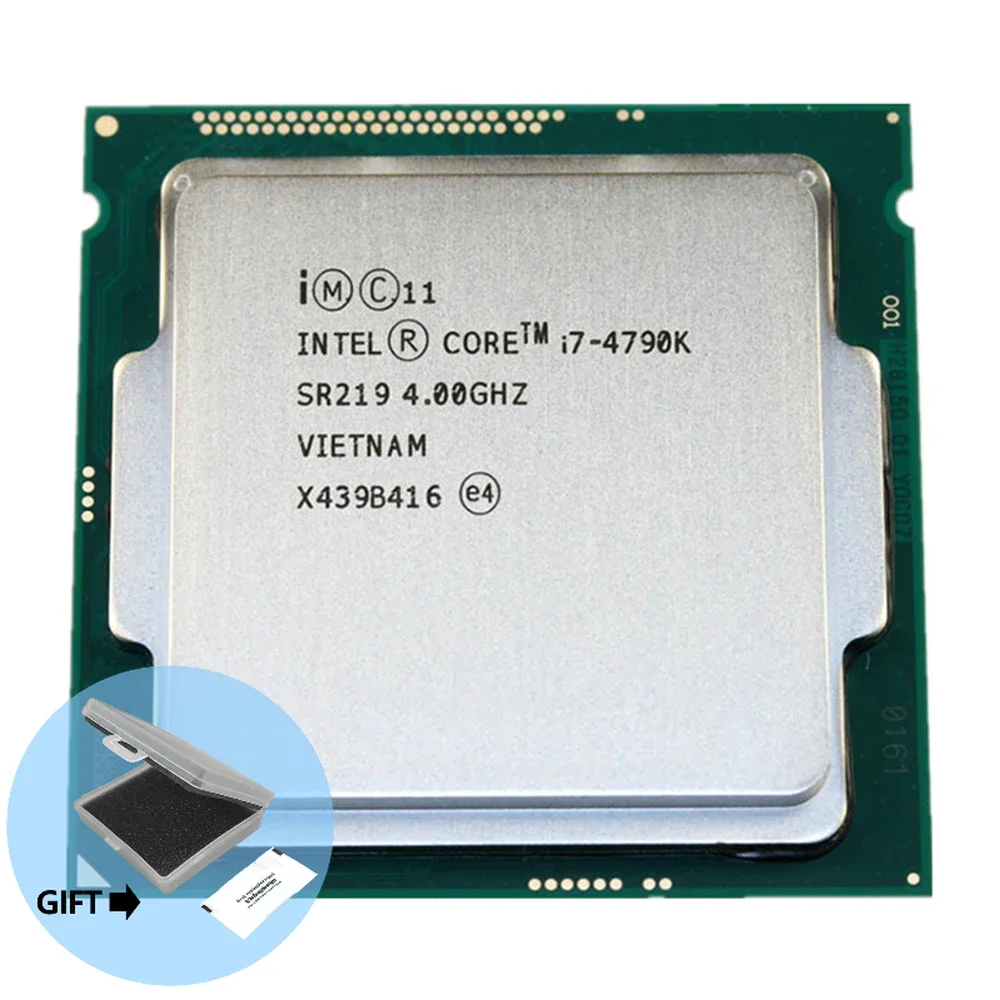 Procesador de CPU Intel Core i7 i7-4790K, herramienta para ordenador, 4.0 GHz Quad-Core, de ocho hilos, 88W 8M LGA 1150