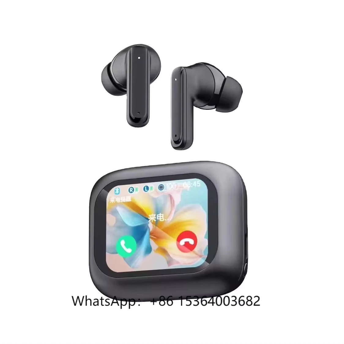 

TJXL-2024 Latest ANC ENC LCD Touch Screen Multi-function Wireless Earphone TWS With Power Display Volume Adjustment Music Contro