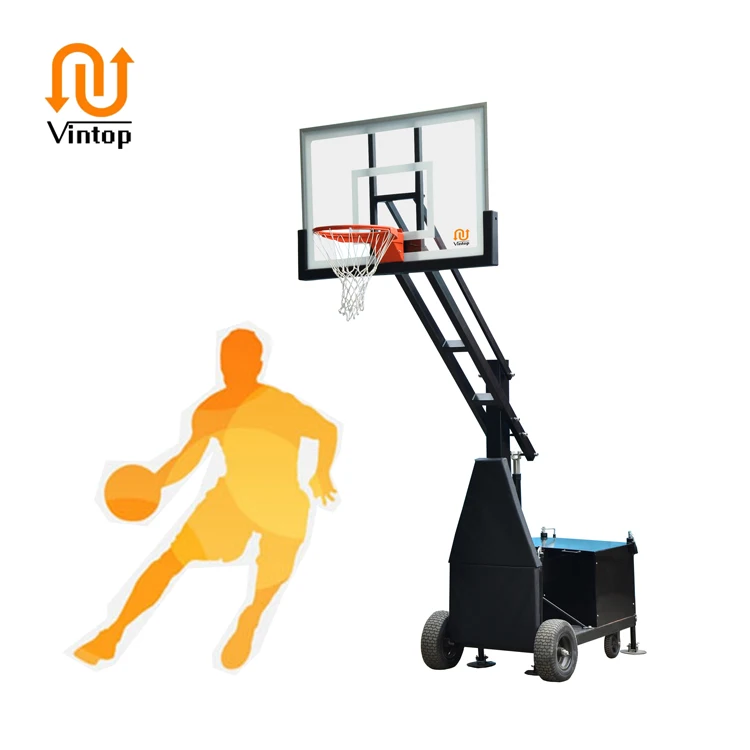 

Moveable Outdoor Basketball Hoop Stand Adjustable Height 6'-10' Basketball Systems With Backboard