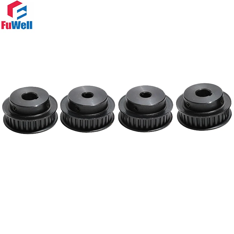 1pc XL45T 46T Timing Pulley Black Steel Synchronous Wheels Belt Width 11mm Keyway Bore For CNC machine Synchronous Belt Pulley