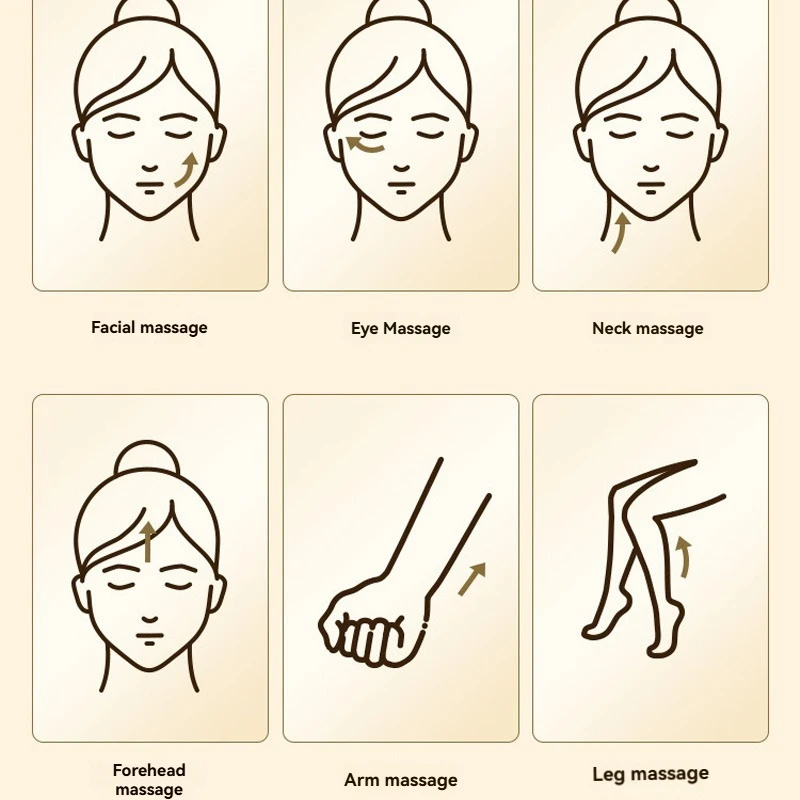 7-in-1 kleine kikker gezichtsmassage Schoonheidsapparaat Oog- en nekschoonheidsapparaat Oog- en nekkleur Licht EMS Trillingsbalmassage