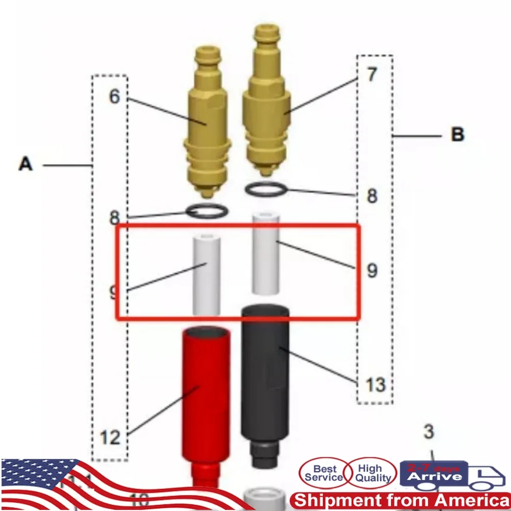 Tpaitlss 50/100/200pcs Filter Element 1003698 for Gema OptiFlow Powder Injector IG07 IG06