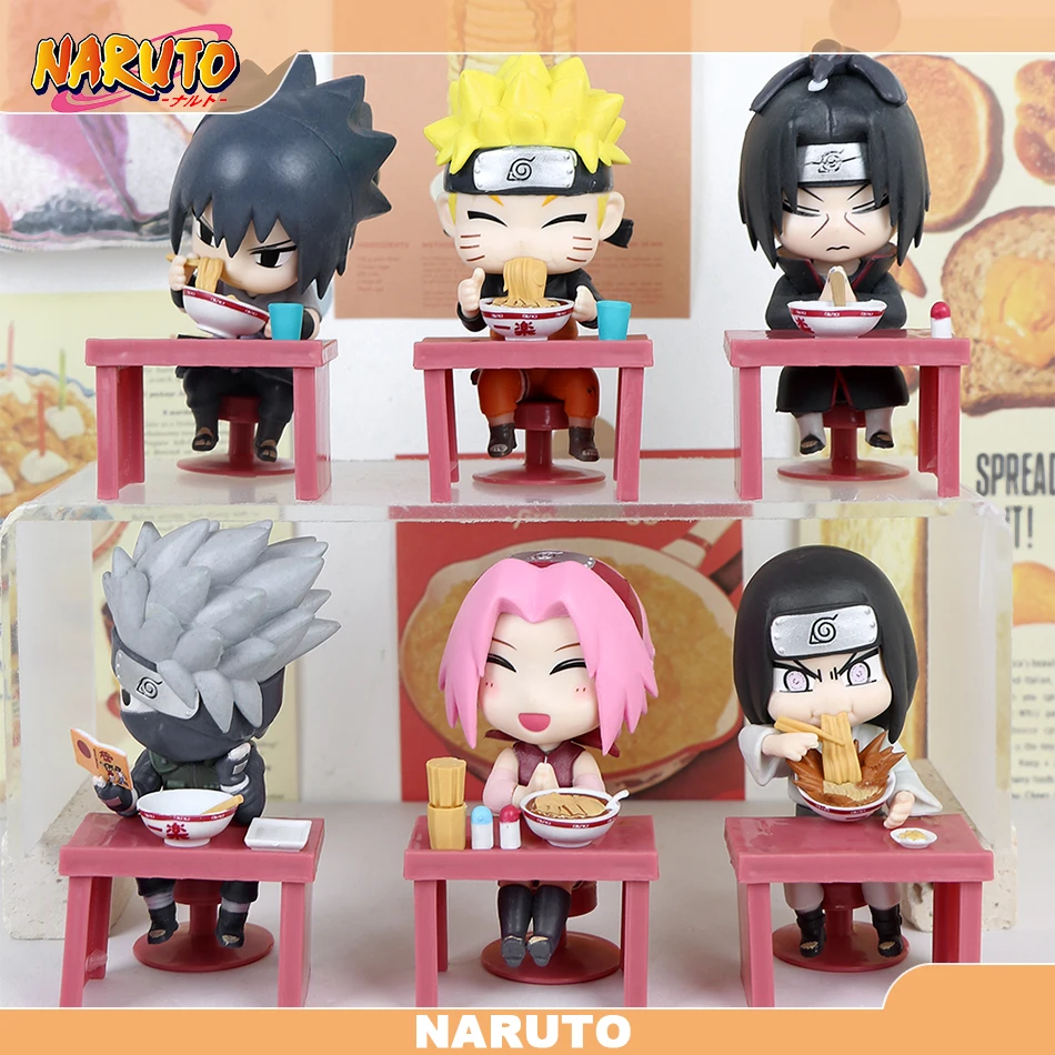 Nuevo en Stock: Bandai Naruto Breeze Ramen Lamian Noodles - Caja Sorpresa Temática, Adorno Hecho a Mano, Regalo, Juguetes Modelo Naruto y Sasuke