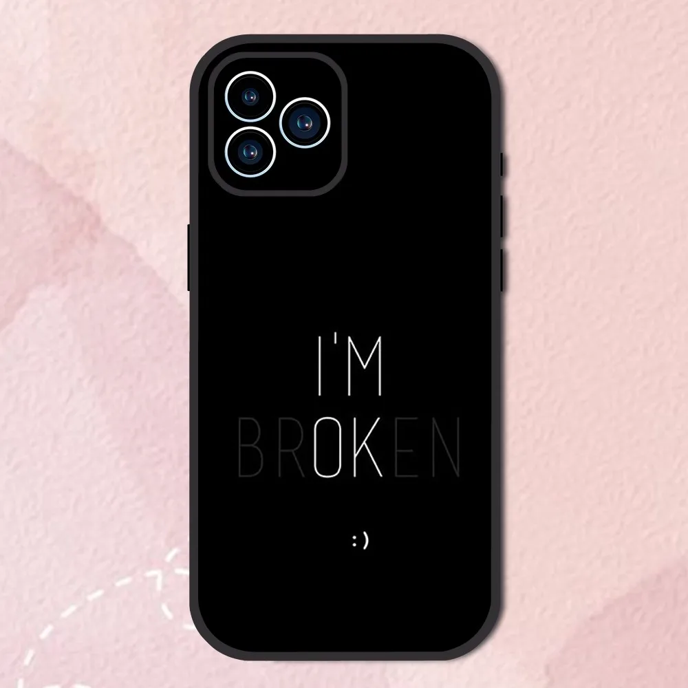 Sad Depression Black Word Phone Case For Samsung Galaxy S10 FE S21 Ultra S22 Lite Soft Phone Shell Back Cover