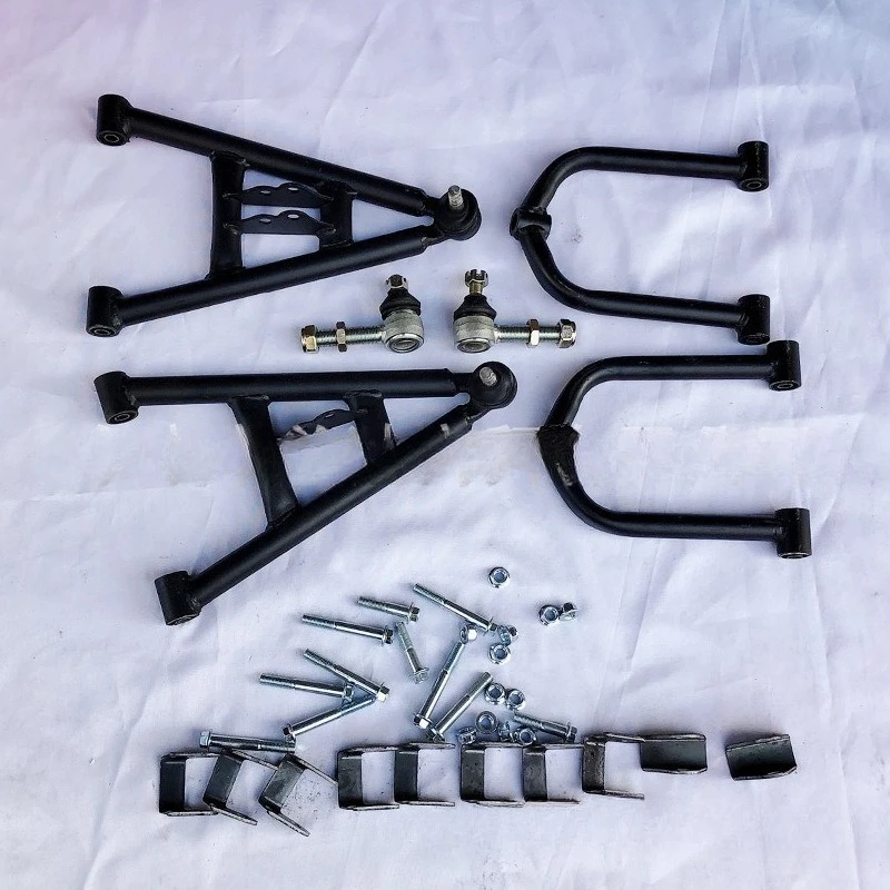 Self-made car four-wheel kart front suspension accessories, beach car up and down rocker arm swing arm with ball head