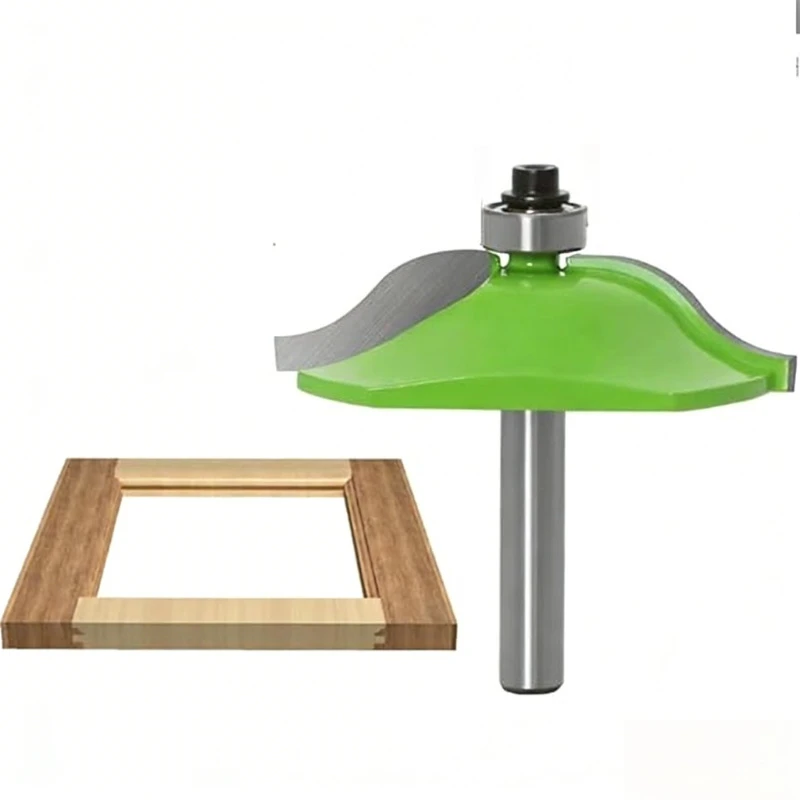 

8mm Shank Raised Cabinet Door Router Bit | S-Type Woodworking Cutter for Door Frame & Panel Making | 2 Bit Woodworking Tool