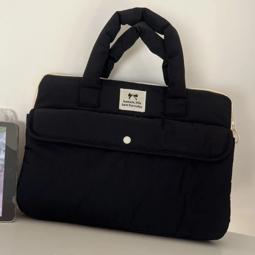 

Travel Bag 15.6inch Portable Laptop Bags with Handle Lightweight Laptop Case Bow Cute Notebook Sleeve Business Briefcase