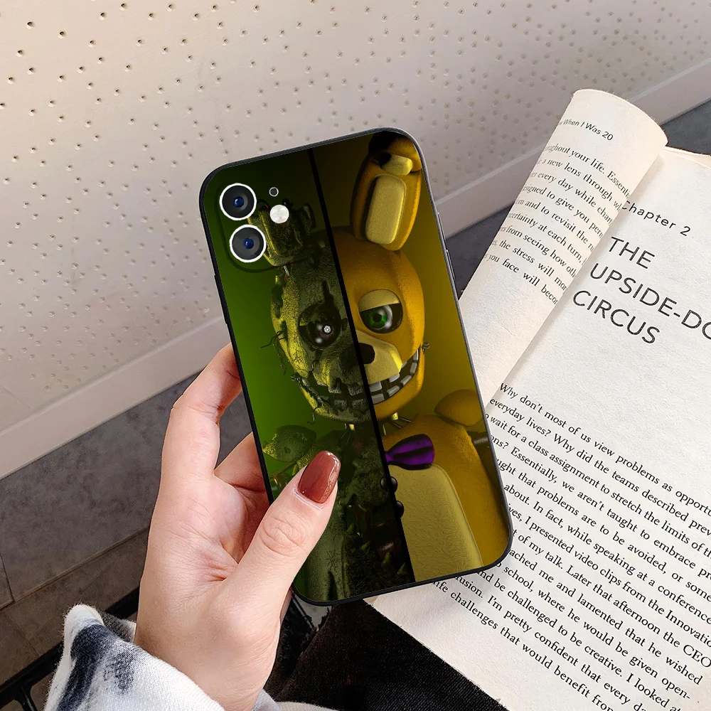 حافظة هاتف Game S-spring Bonnie مصنوعة من السيليكون الناعم لهاتف آيفون 16 15 14 13 12 11 Plus Pro Max Plus