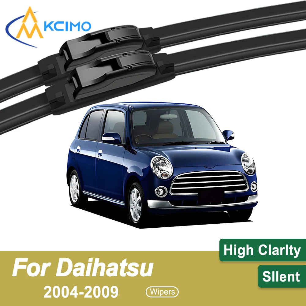 

2 шт. превосходные щетки стеклоочистителя для Daihatsu Mira Gino L650S 2004-2009, всесезонные, прочные, тихие, протирающие, бесперебойная видимость