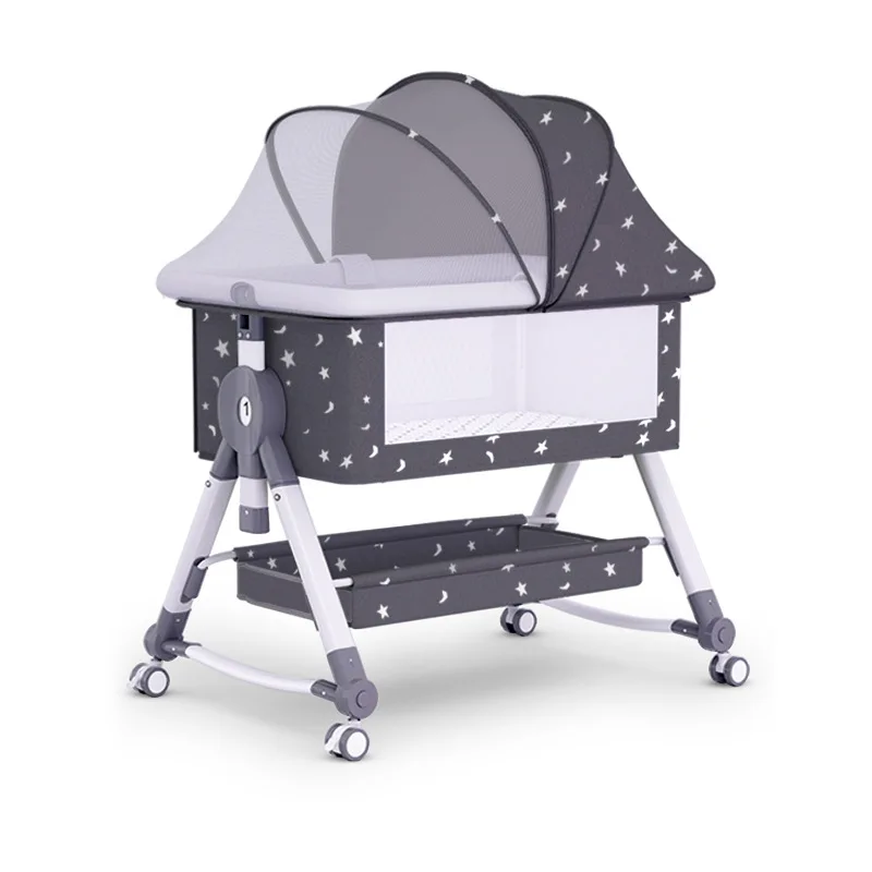 0-24 months crib Splice Queen bed Newborn bed Baby Shaker bb Foldable multi-functional crib cradle for children