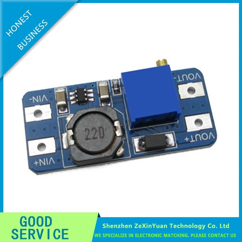 1 Chiếc MT3608 DC-DC Tăng Cường Mô Đun 2A Tăng Cường Ban Đầu Vào Điện Áp 2-24V Lít 5/9/12/-28V Có Thể Điều Chỉnh