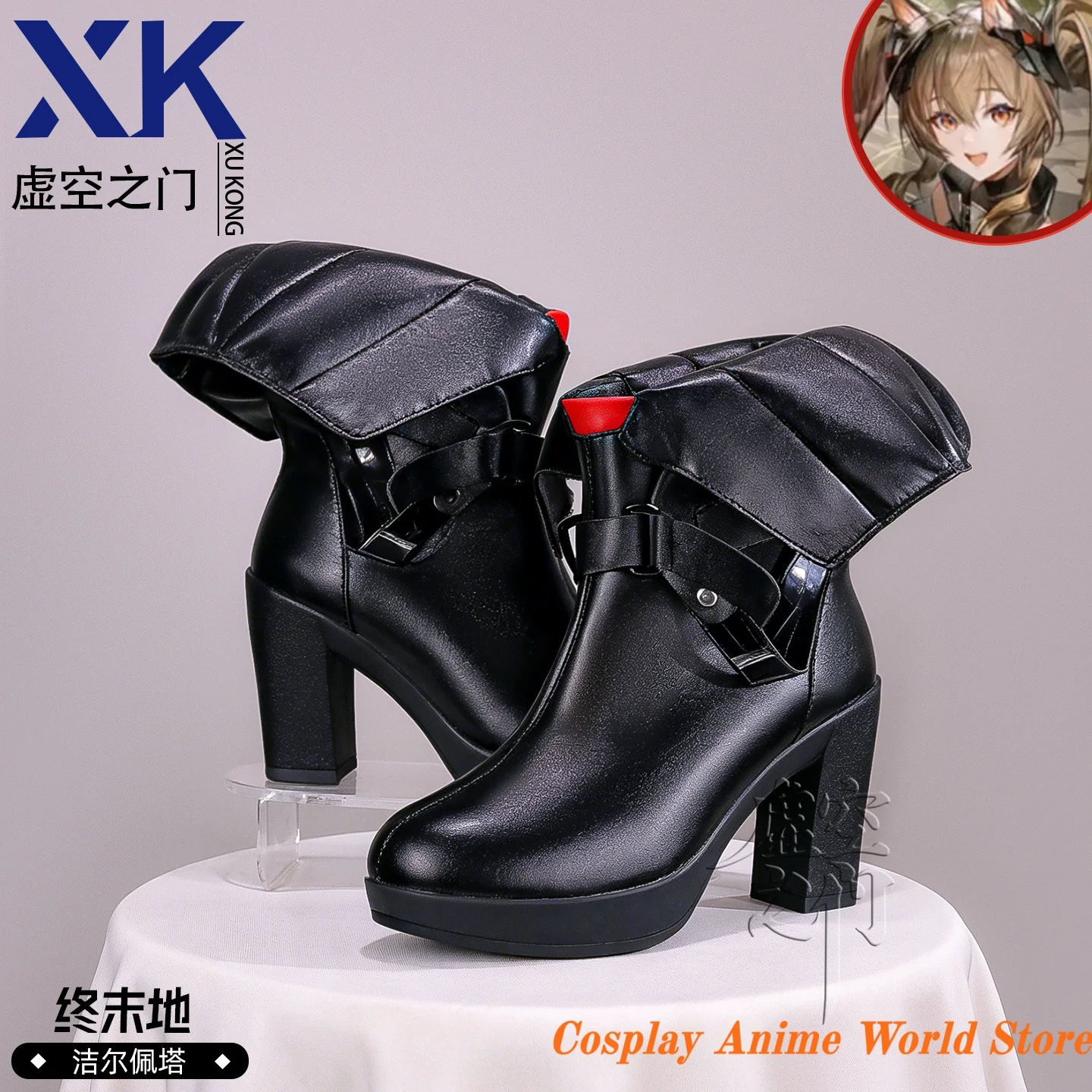 

Gilberta Cosplay Shoes Prop shoes Game Arknights: Endfield Halloween Party Women Role Play Ankle Boots In stock