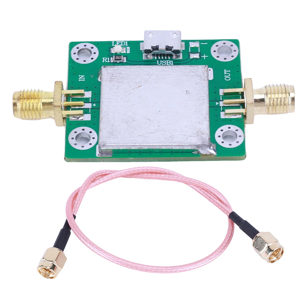 

RF 20 дБ USB RF 20 дБ усиление RF усилитель сигнала малошумящий радиочастотный модуль для USB усилитель усиления импеданса Matcher 50 МГц-6 ГГц