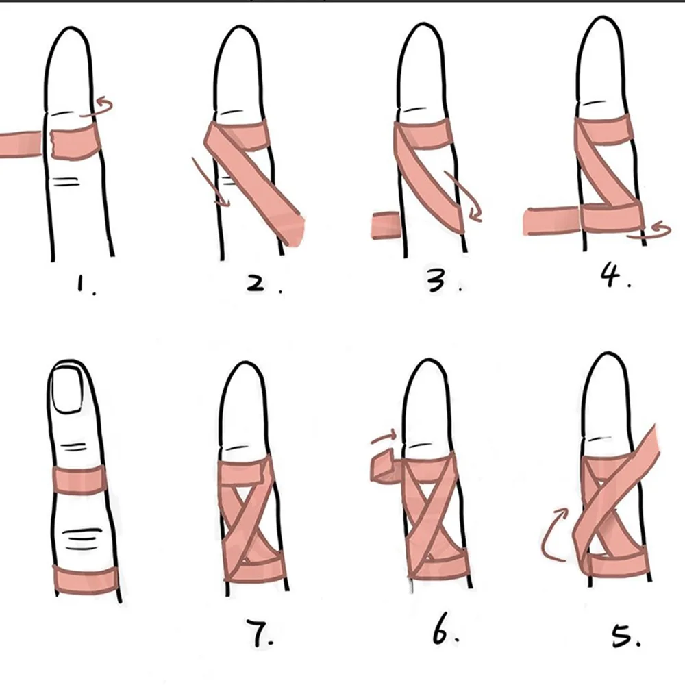 Jiu-Jitsu elastisch verband, vingertape, BJJ sportbandage, zelfklevende klimvingertape