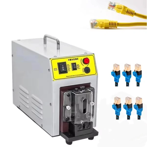 DY-5130 半自動 RJ45 コネクタ ワイヤおよびケーブル圧着機 スタンピング端子アプリケーター クリスタルヘッドマシン