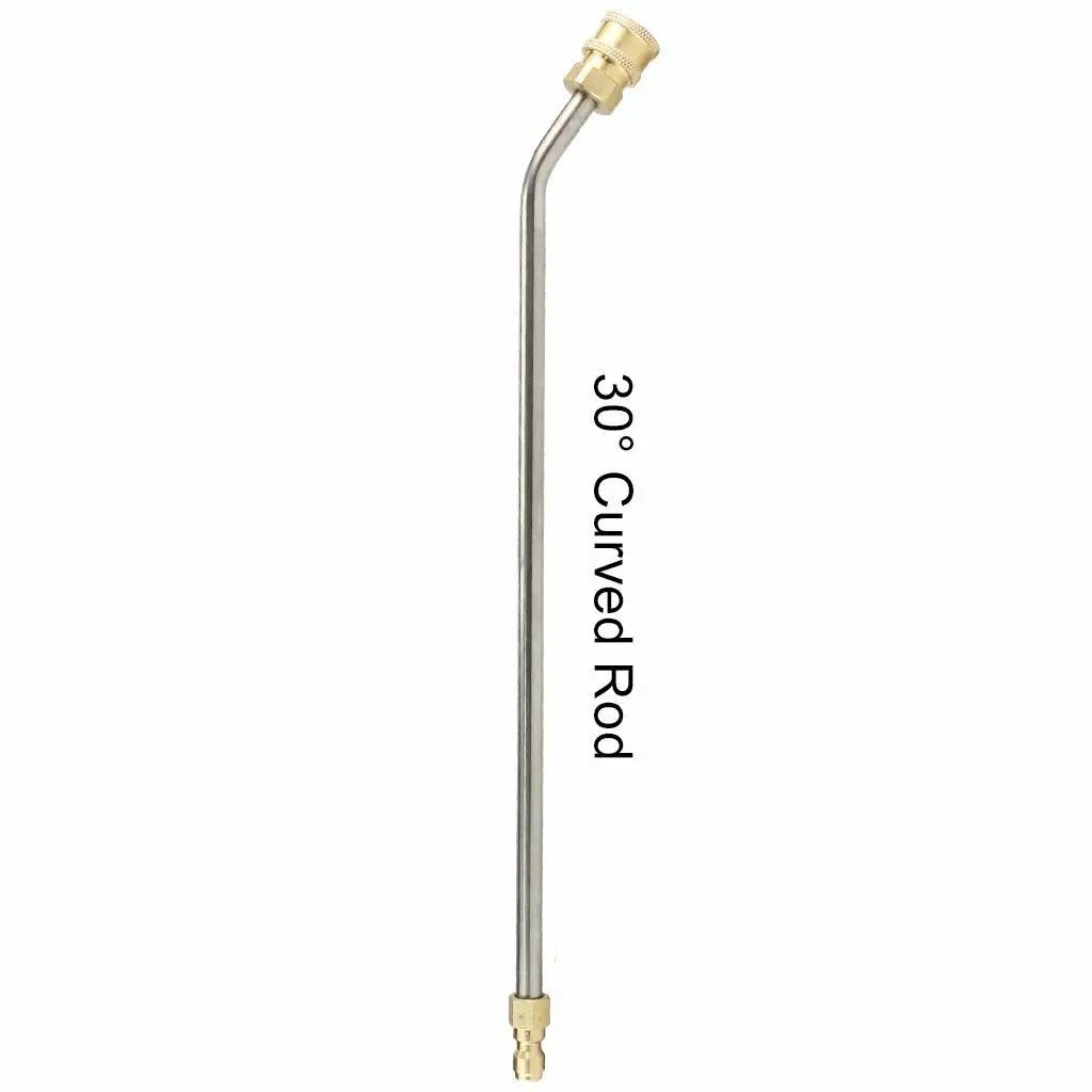 High-pressure Extension Rod For Car Washer Water Gun 1/4 inch Quick Connect Angle 30/90 degree U type Curved Head Wand Lance