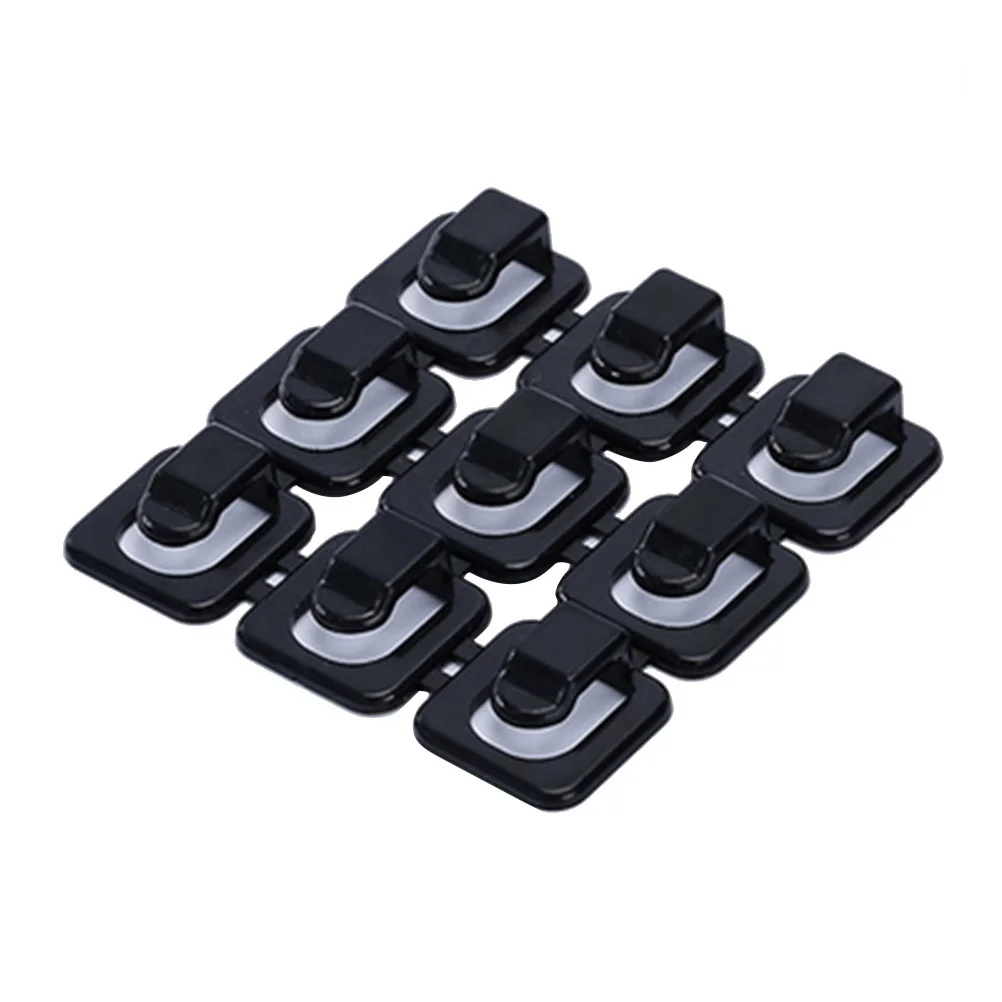 Clip per cavi regolabili da 18 pezzi Sistema di gestione dei cavi per cavi di ricarica per scrivania Home Office Clip per organizer per cavi di gestione dei cavi