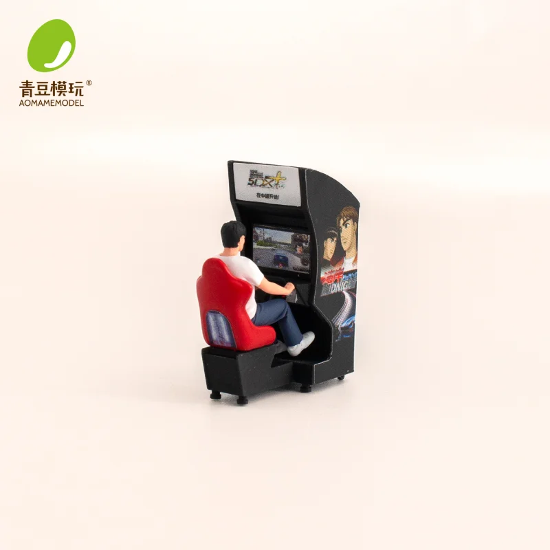 Nouveauté 2026 Figurines miniatures de joueurs de course d'arcade 1/64 (hommes et femmes) à peindre soi-même, modèles de scène, décoration, ornement, cadeau, jouet