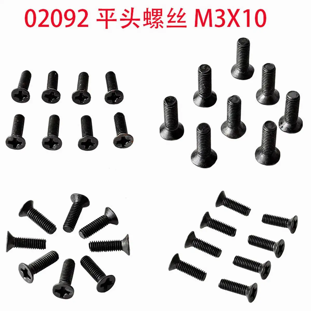 80Pcs M3 Cross Screws 02092 02096 02097 08024 for HSP 1/10 94123 94111 94170 94107 Traxxas Axial SCX10 TAMIYA Rc Car Parts