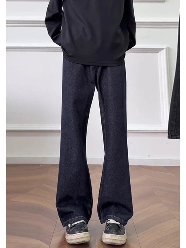 

Retro Cleanfit Tapered Original Denim Blue Men's Jeans Elevate Waist Lengthen Legs American Sle Knife Casual Pants