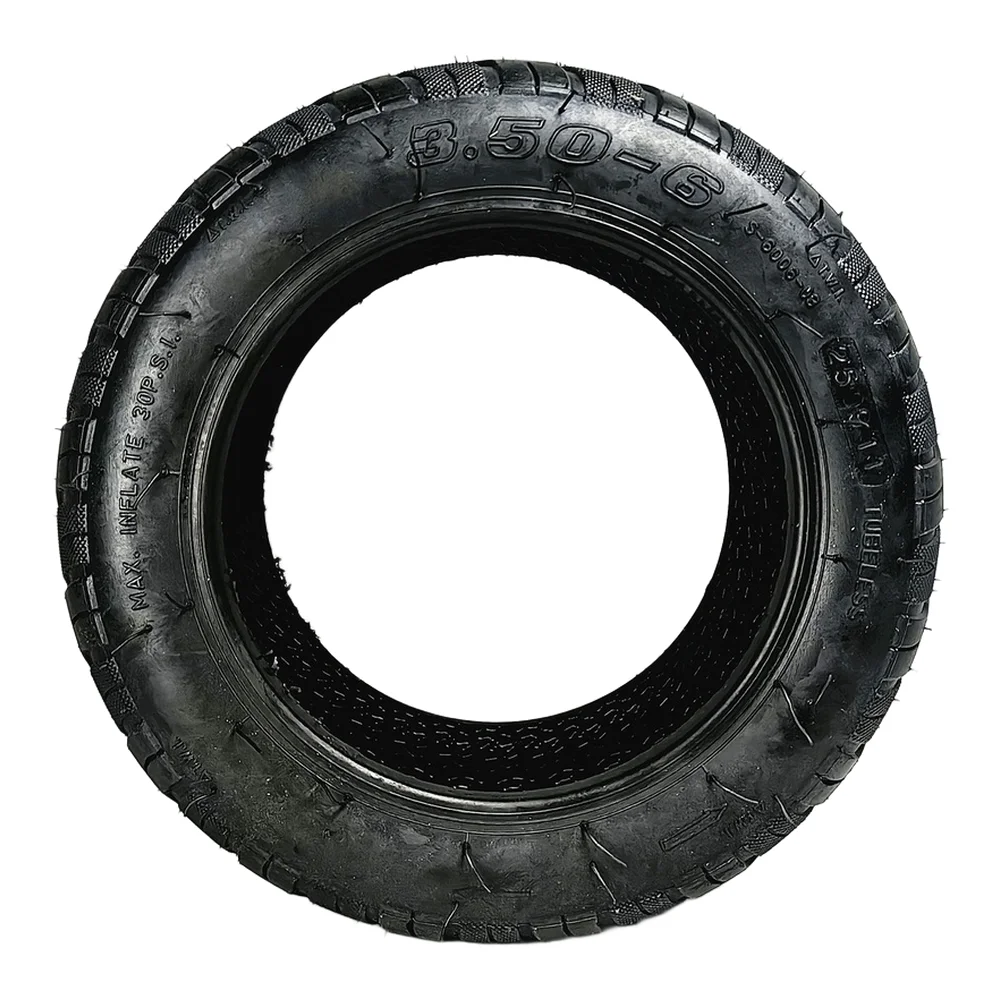 

Replacement Tubeless Tire 3.50-6 Rubber for 10 Inch Electric Scooter Wheels 238x150x97mm with Anti Slip and Durability