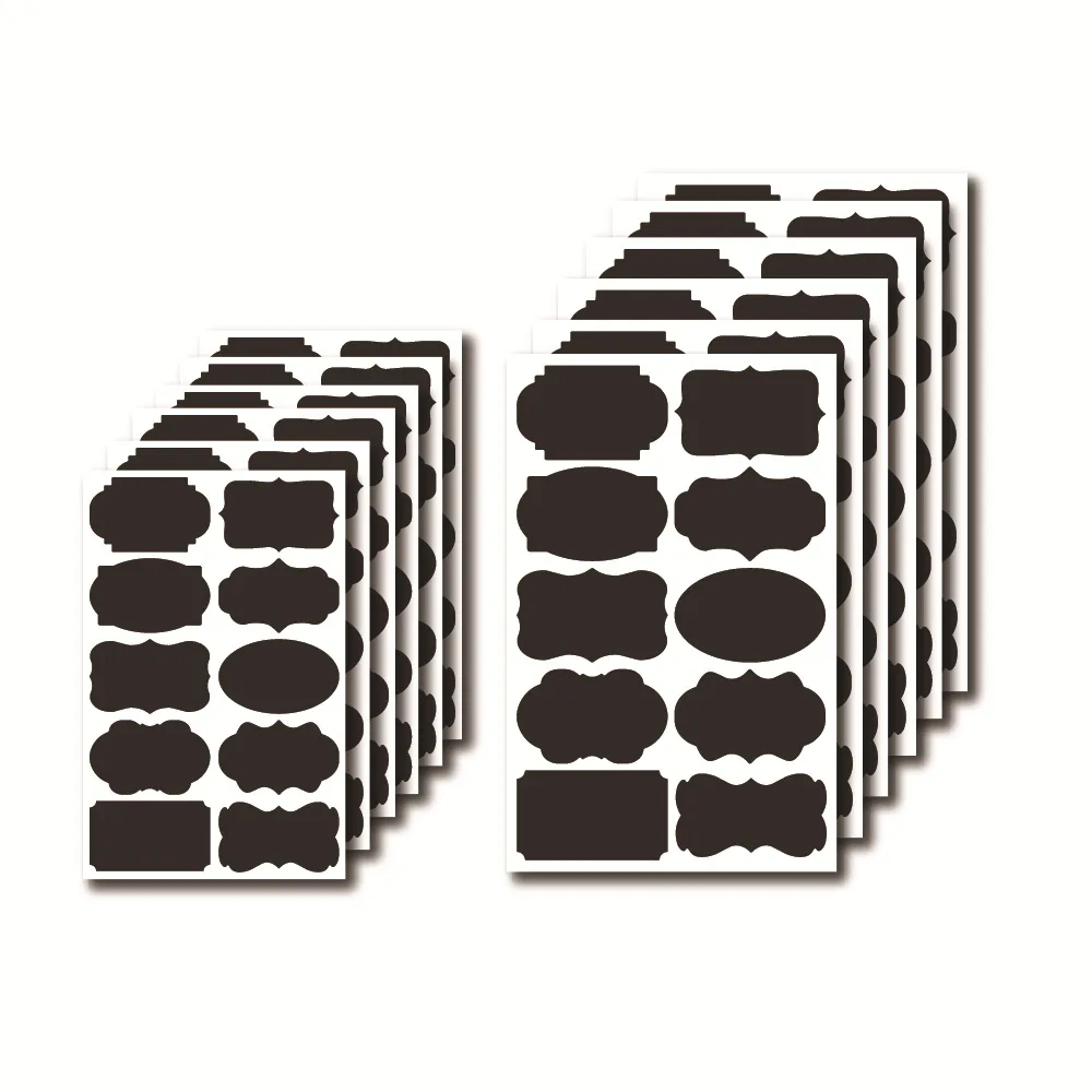 10pcs Waterproof Chalkboard Kitchen Spice Label Stickers Removable Home Jars Storage Bottles Tags Blackboard Labels Stickers