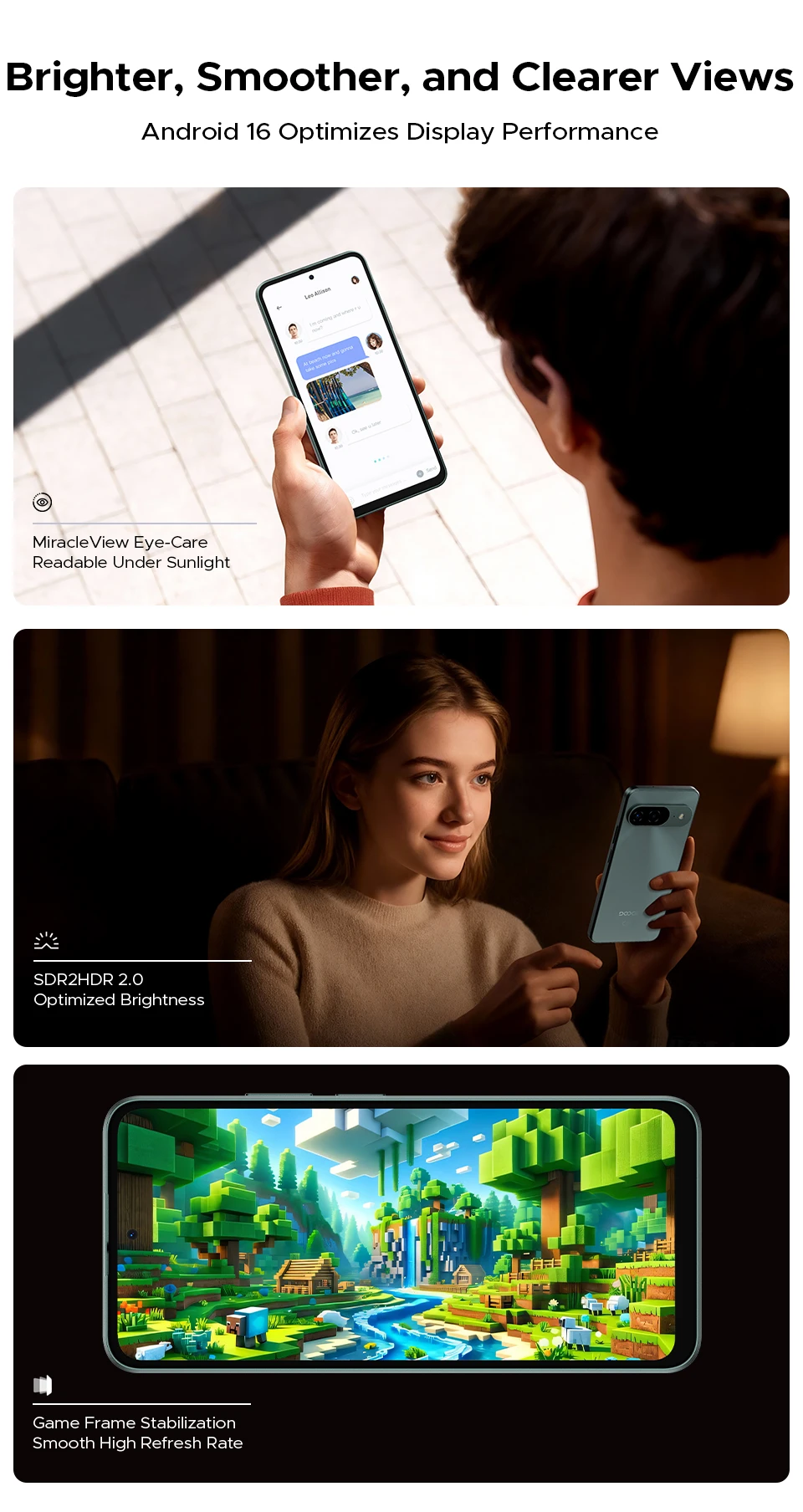 Global Version DOOGEE B10 Smartphone Android 16 7600mAh Battery 6GB 256GB 6.6'' Display 64MP AI Camera IP68 / IP69K Mobile Phone