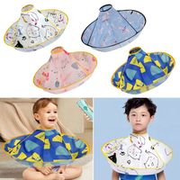 Colorful Hair Cutting Cape Foldable Cloak Umbrella Hair Cutting Gown Waterproof Reusable Hairdresser Apron