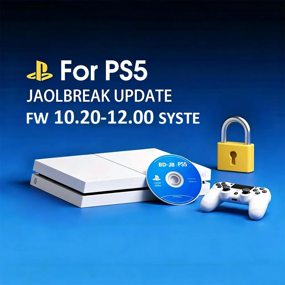 Jailbreak Disc New Version 10.20-12.00 For PS5 Latest Firmware Supported Bootable Eject Payload Home brew Backup Games