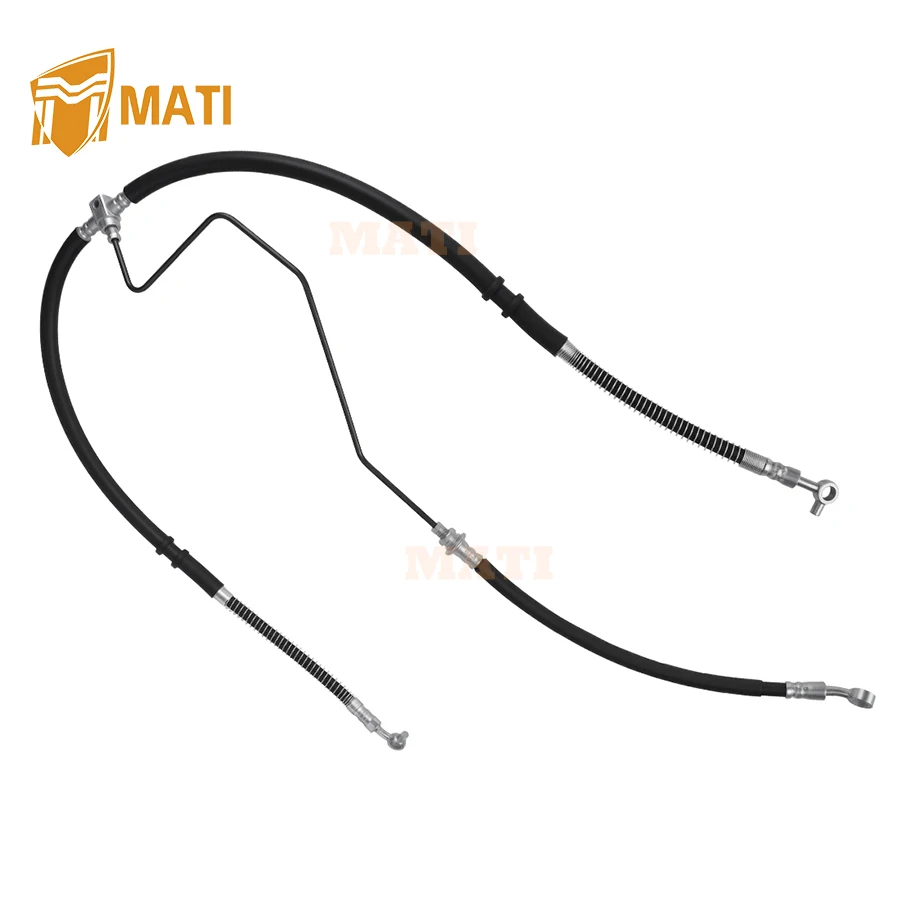 

MATI Front Brake Hose Line & Pipe Kit for Yamaha Raptor 700 YFM700 Raptor 700R YFM700R 2006-2024 1PE-F5872-00-00 5TG-25873-20-00