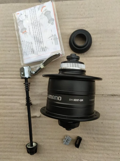 

DH-3D32 power generation 6V3W flower drum travel bicycle 32 hole medium lock six nail disc brake quick dismantling flower drum