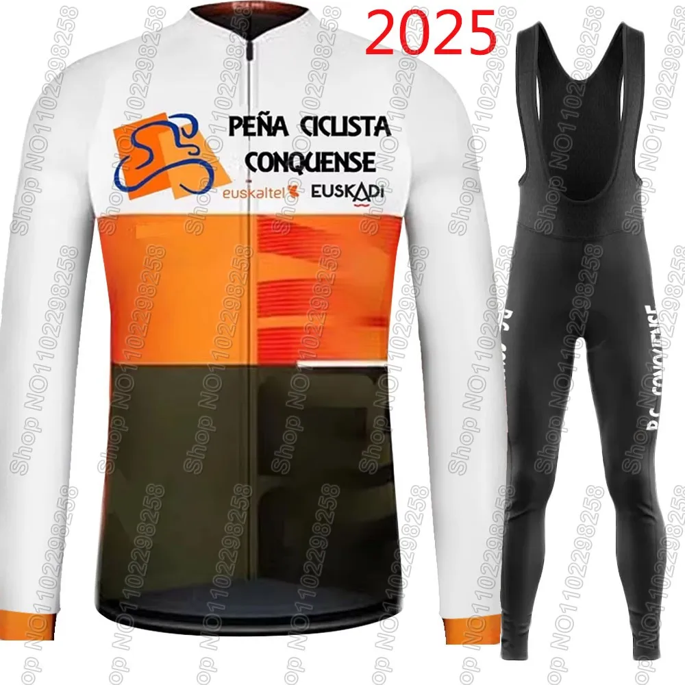 

2025 Euskaltel Euskadi Team Cycling Jersey Set Clothing Suit Mens Long Sleeve MTB Bike Road Pants Bib Ropa Ciclismo