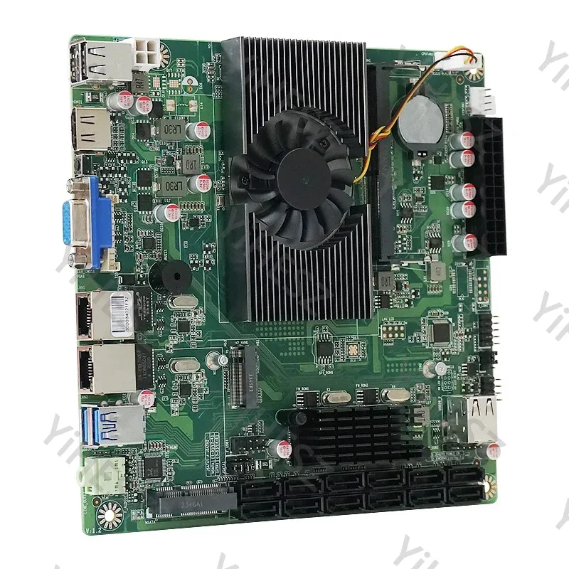 Imagem -02 - Itx N5095 Placa Mãe Nas 12x7pin Sata Suporta Ddr4 16g Sodimm Pcie3.0 2x M.2 Ssd Vga hd Servidor Industrial Computador