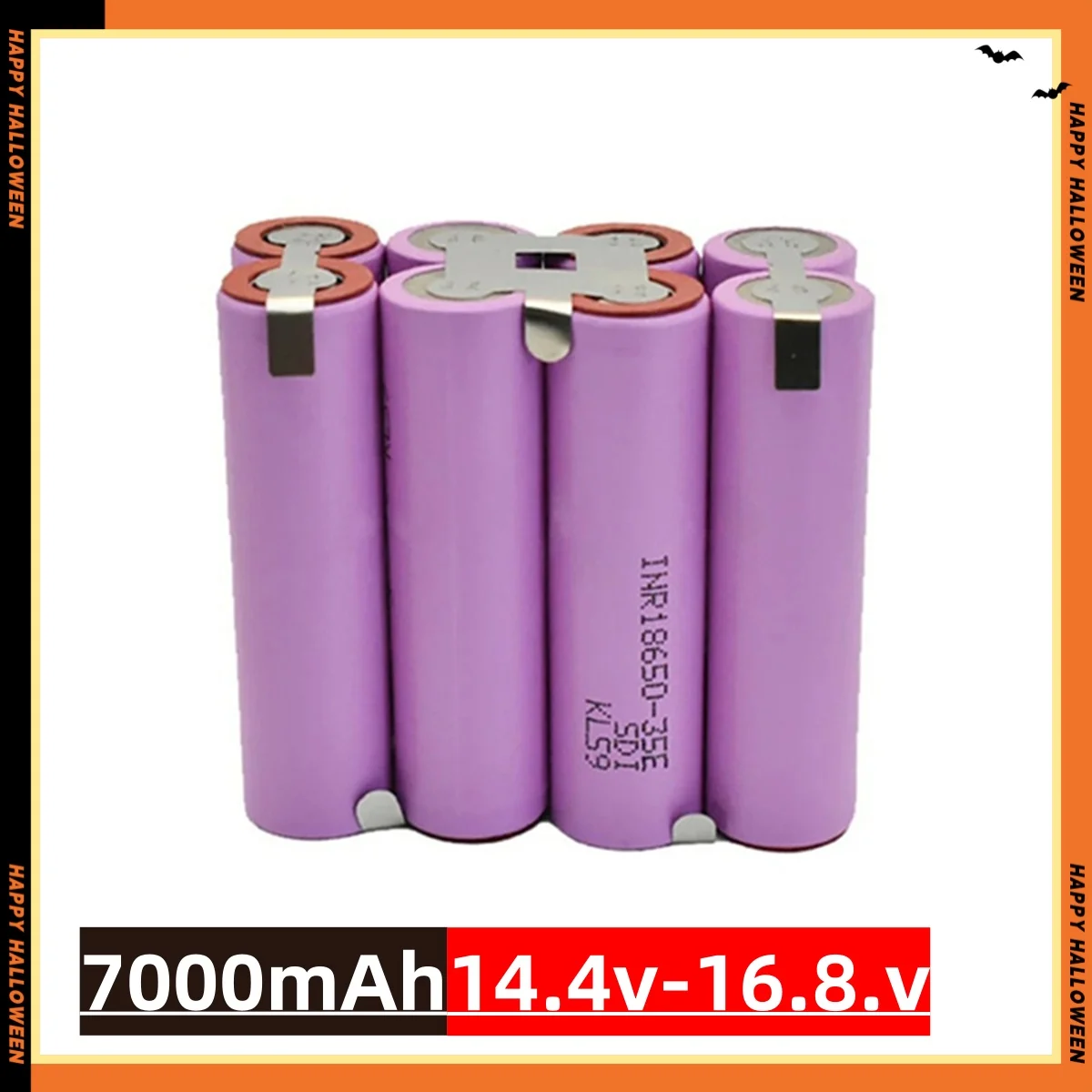 2S1P-6S2P 18650 35E 3500mAh 7000mAh 7.4V 12.6V 14.8V 18V 25.2V 29.6V for Screwdriver Batteries Weld 18650 Battery Pack