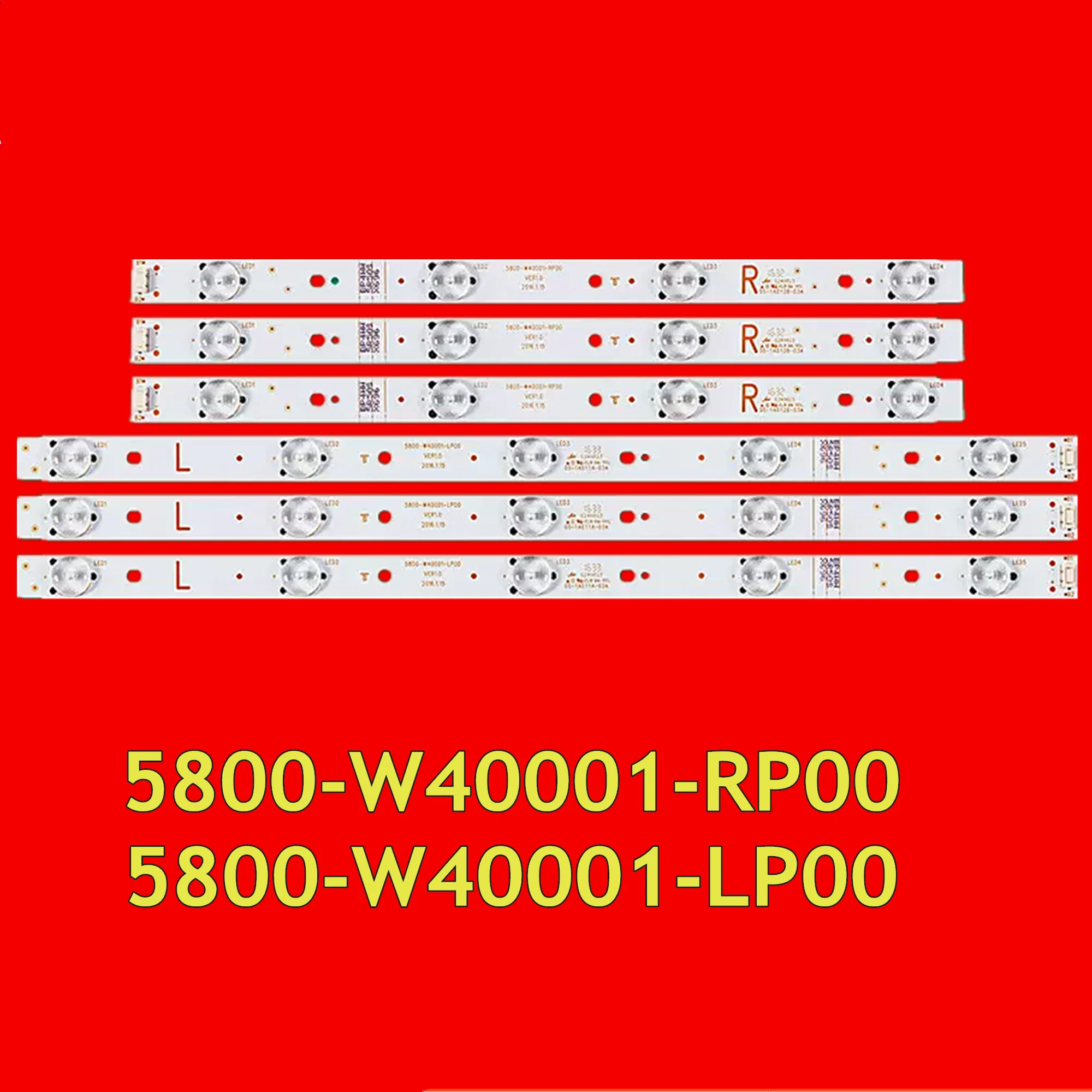 LED Strip for 40E360E 40E3000 40S306B 40E361W 40LE5120 40LE7120 40E5CHR 40E5ERS PH40E20DSGWA 5800-W40001-LP00 5800-W40001-RP00