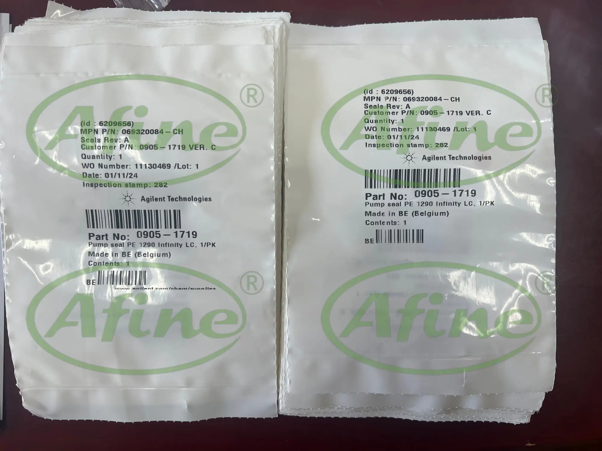 

AFINE Agilent 0905-1719 Pistons Seals for HPLC, PE,1290 Infinity Binary Pumps G4204A,G4220A/B,G7104A/C ,G7120A,1/pkg