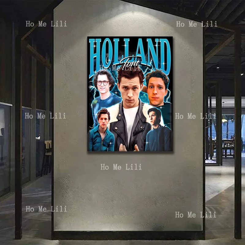 Vintage Tom Holland Merch Canvas Wall Art For Livingroom Decor Oil Painting