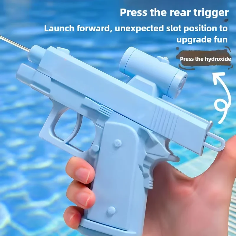 ألعاب مسدس المياه في الهواء الطلق على الوجهين عكس مدفع المياه المزحة عكس رذاذ الماء لعبة للأطفال أطفال هدية لعبة حمام السباحة على الشاطئ #2