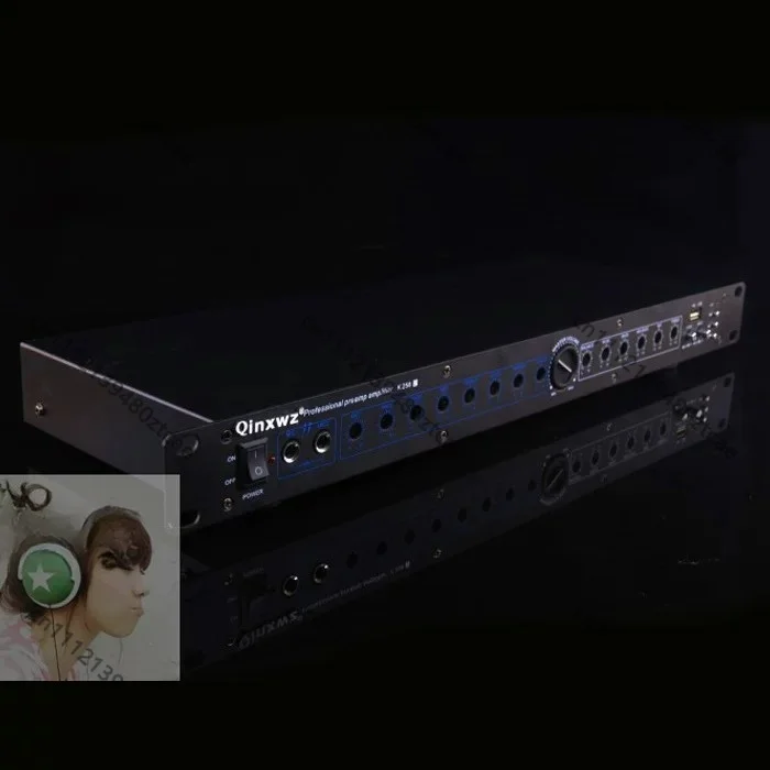 Audio Preamp Effect Processor Microphone Equalizer For Bar Wedding 2.1 Channel Preamplifier With Subwoofer Output