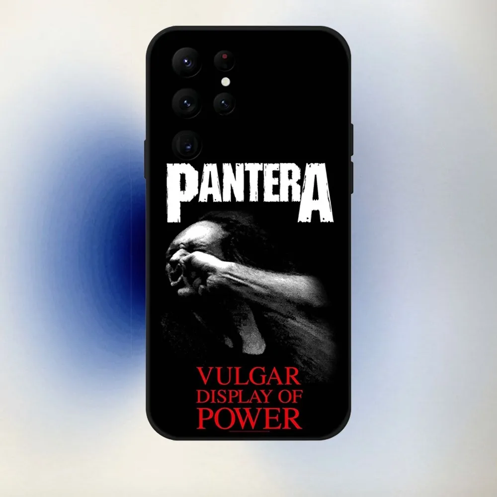 Pantera Ritual Metal Band Phone Case For Samsung S25,24,23,30,21,10,9,Ultra,Plus,Lite,FE,5G Black Soft Case