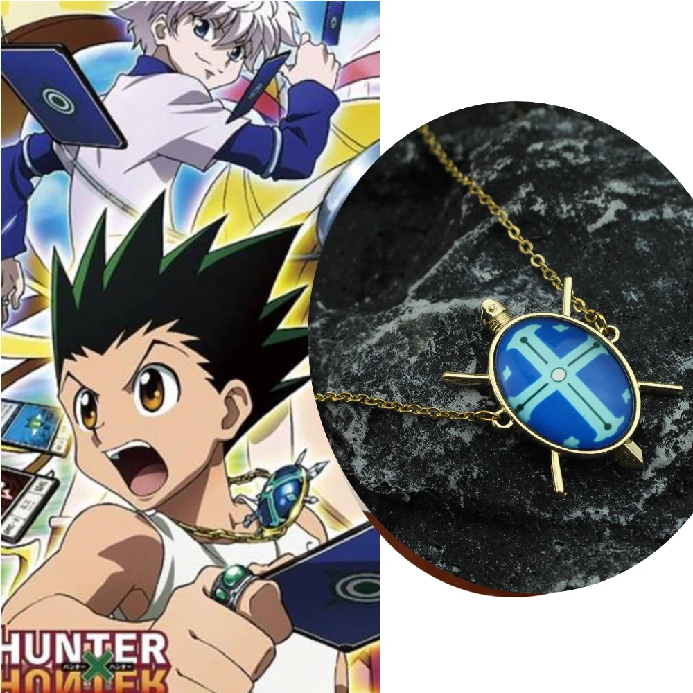 Anime Hunter X Hunter Pendant Necklace GON FREECSS Kulolo Killua Hisoka Chain Metal Necklace Women Men Charm Gifts Anime Jewelry