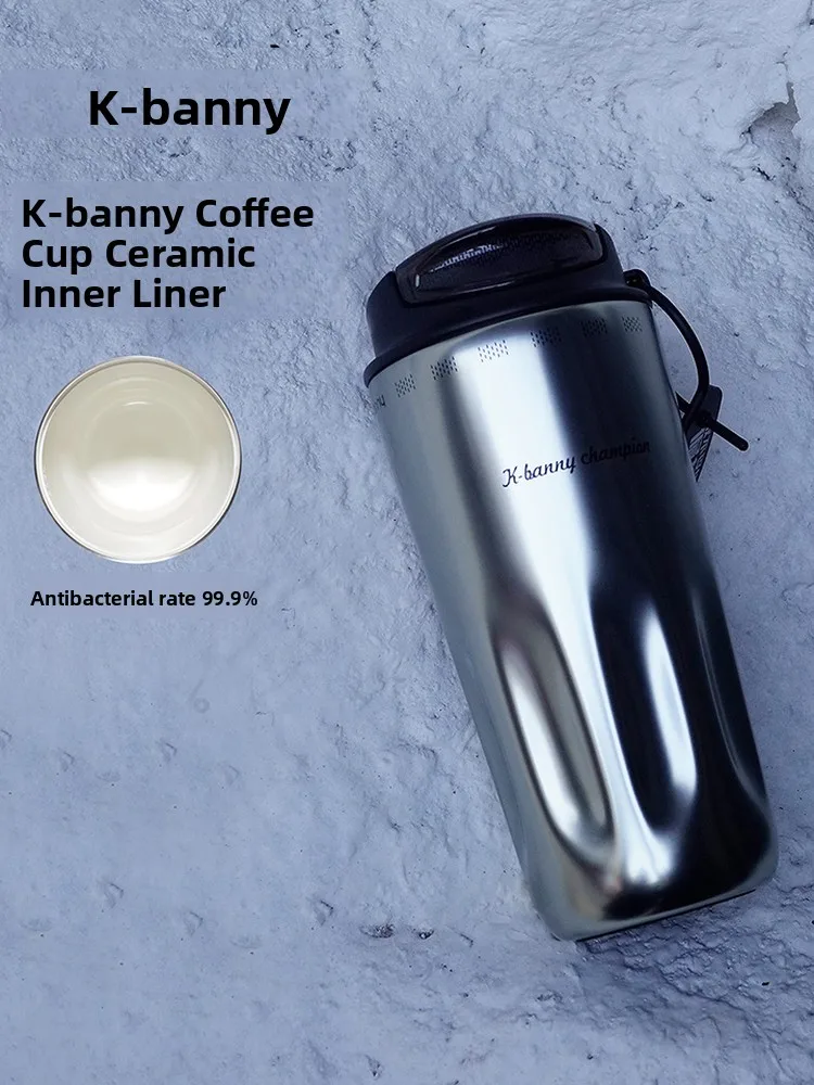 

K-Banny Thermal Ceramic Stainless Steel Coffee Cup Portable Insulated Water Bottle Luxury Sensation Men Women Car Use Gift Box