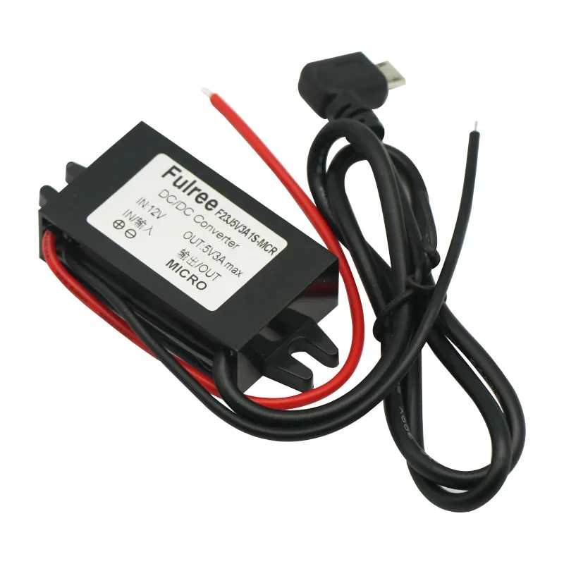 DC-DC 12V to 5V 3A понижающий преобразователь, модуль питания, водонепроницаемый Micro USB для модуля платы arduino