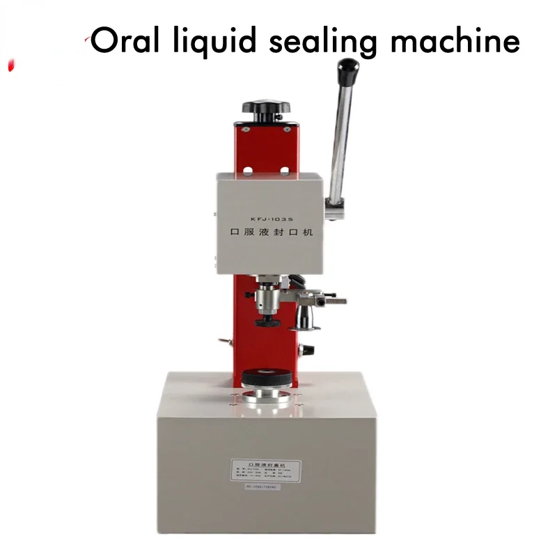 

KFJ-1035 Oral Liquid Lock Cover Seal Machine Manual Oral Liquid Prick Machine Perfume Oral Liquid Solution Capping Machine 220V