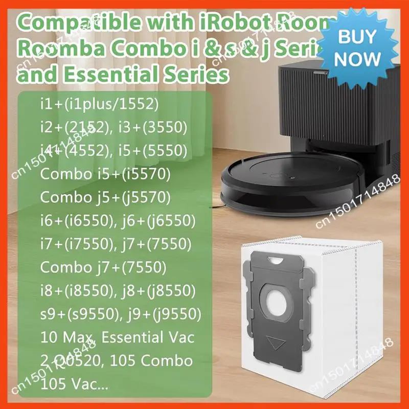 BISM Sacchetti per aspirapolvere di ricambio per Irobot Roomba I7+, I8+, I3+, I4+, I5+, I6+, I1+, S9+, S9 Plus, I, S, J, Series Essential