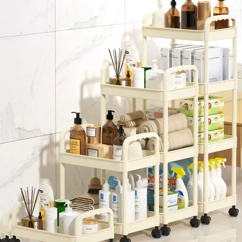 

Aesthetic Narrow Gap Storage Rack Adjustable Bathroom Kitchen Organizer Toilet Cabinet Nordic Mobiletto Da Bagno Home Furniture