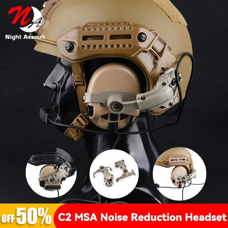 

Wadsn Tactical C2 MSA Noise Reduction Headset Softair Outdoor Shooting Hearing Protection Earphone Airsoft Civilian Headphone