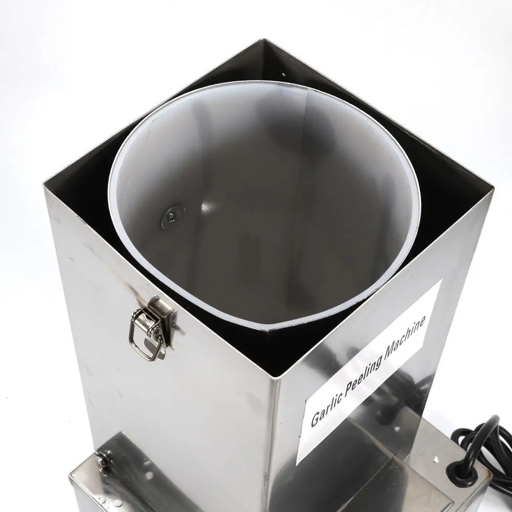 110 فولت الفولاذ المقاوم للصدأ التجارية المحمولة آلة تقشير الثوم مقشرة الثوم الكهربائية سعة تقشير 44 رطل/ساعة